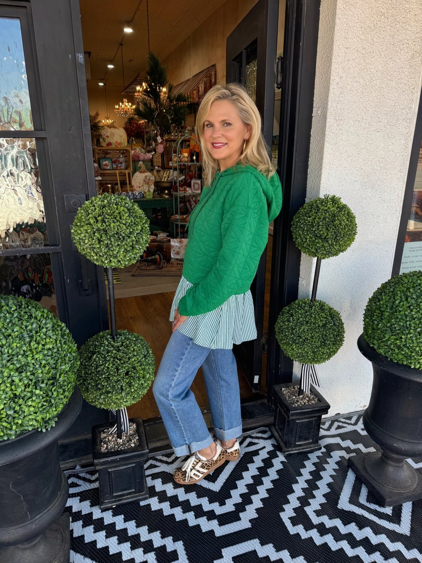 Amie Pullover Top - Kelly Green