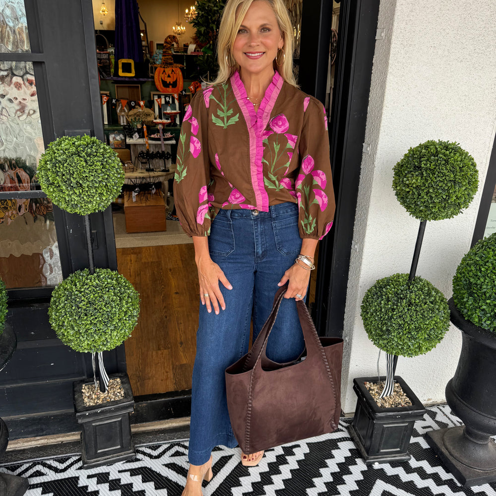 Candace Top - Brown