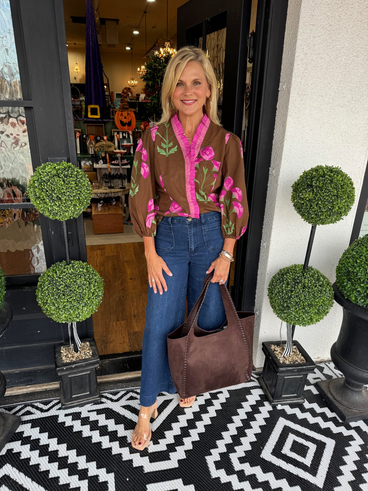 Candace Top - Brown