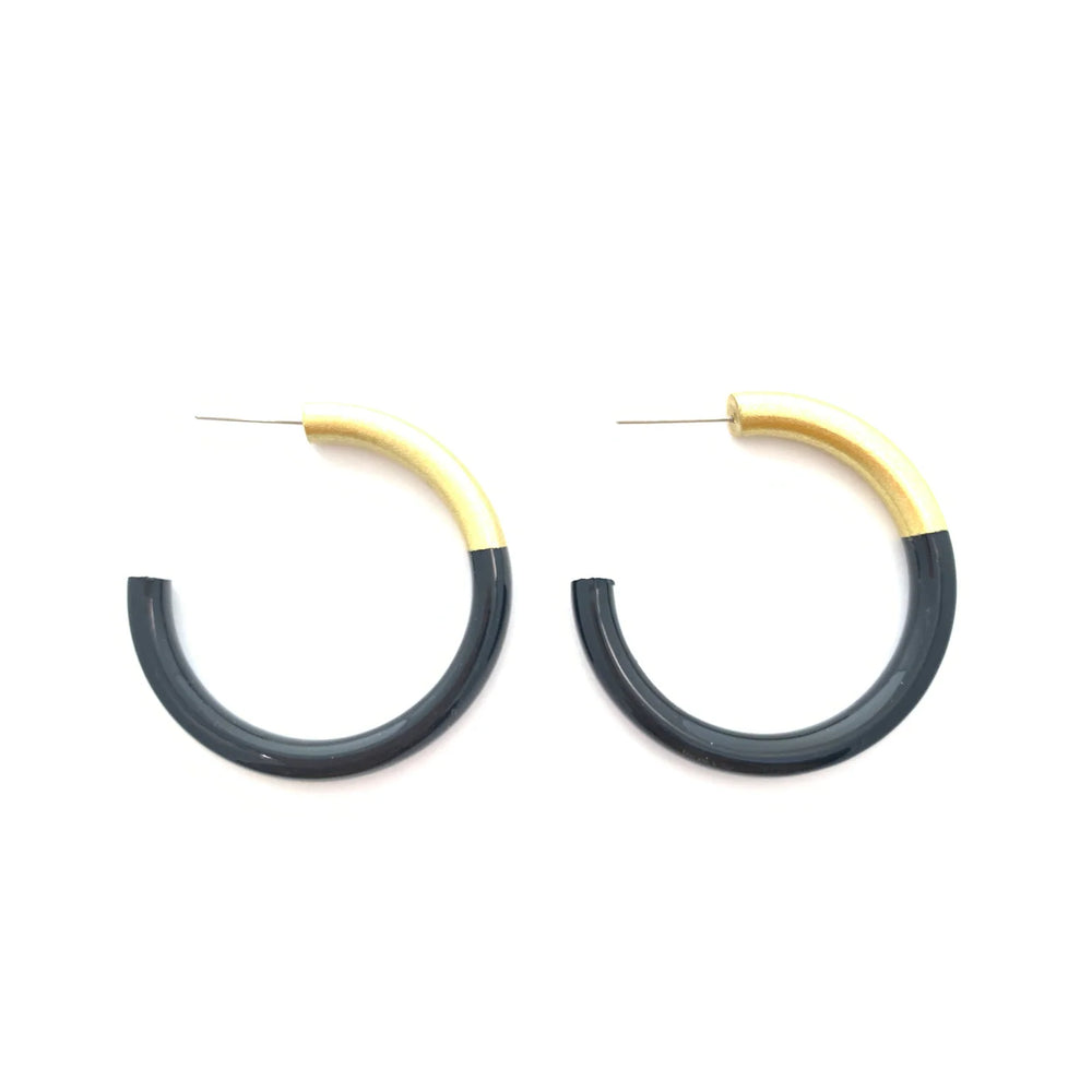 LIZ Hoops in Black