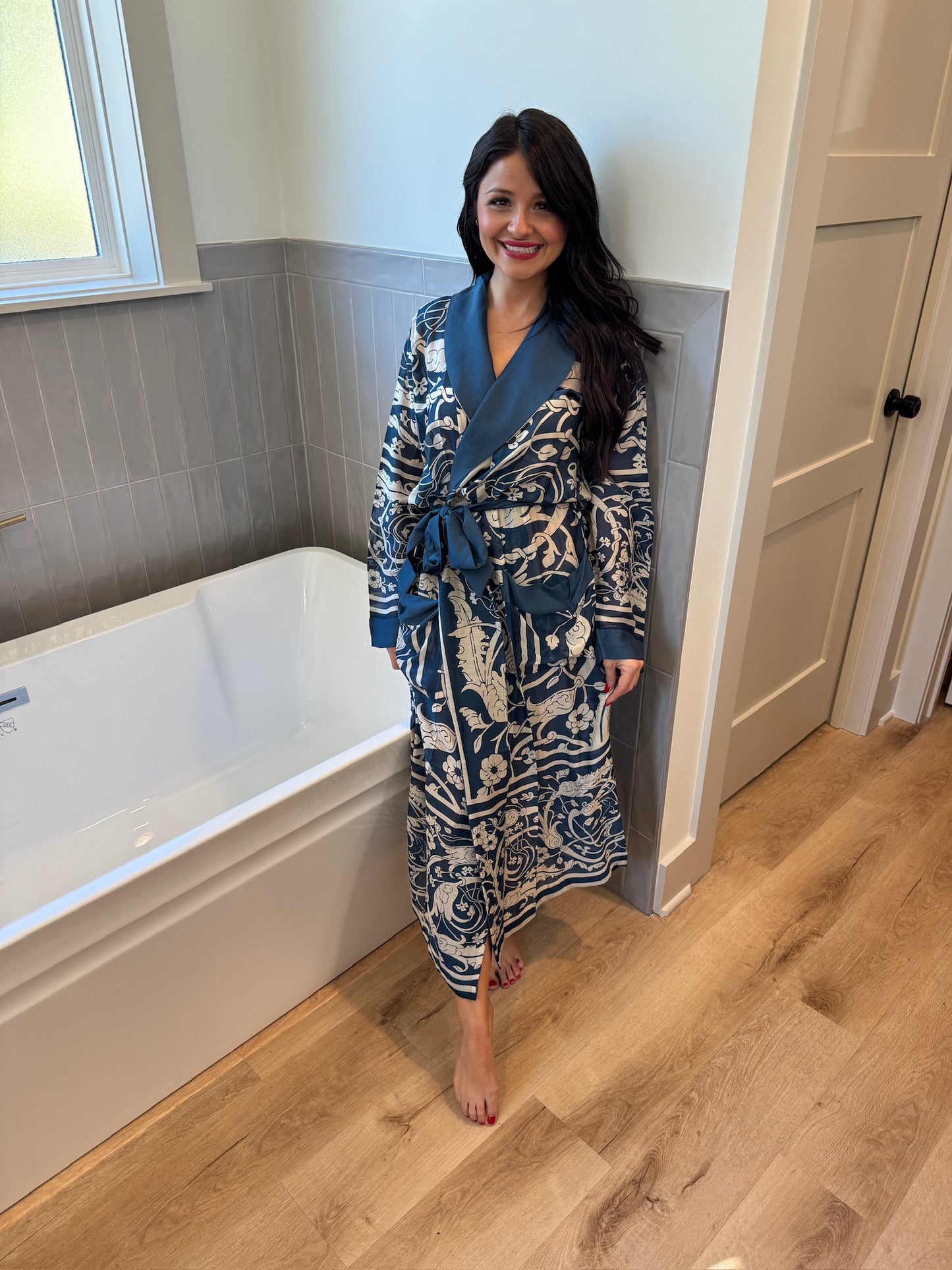 Jaipur Blue Print Robe