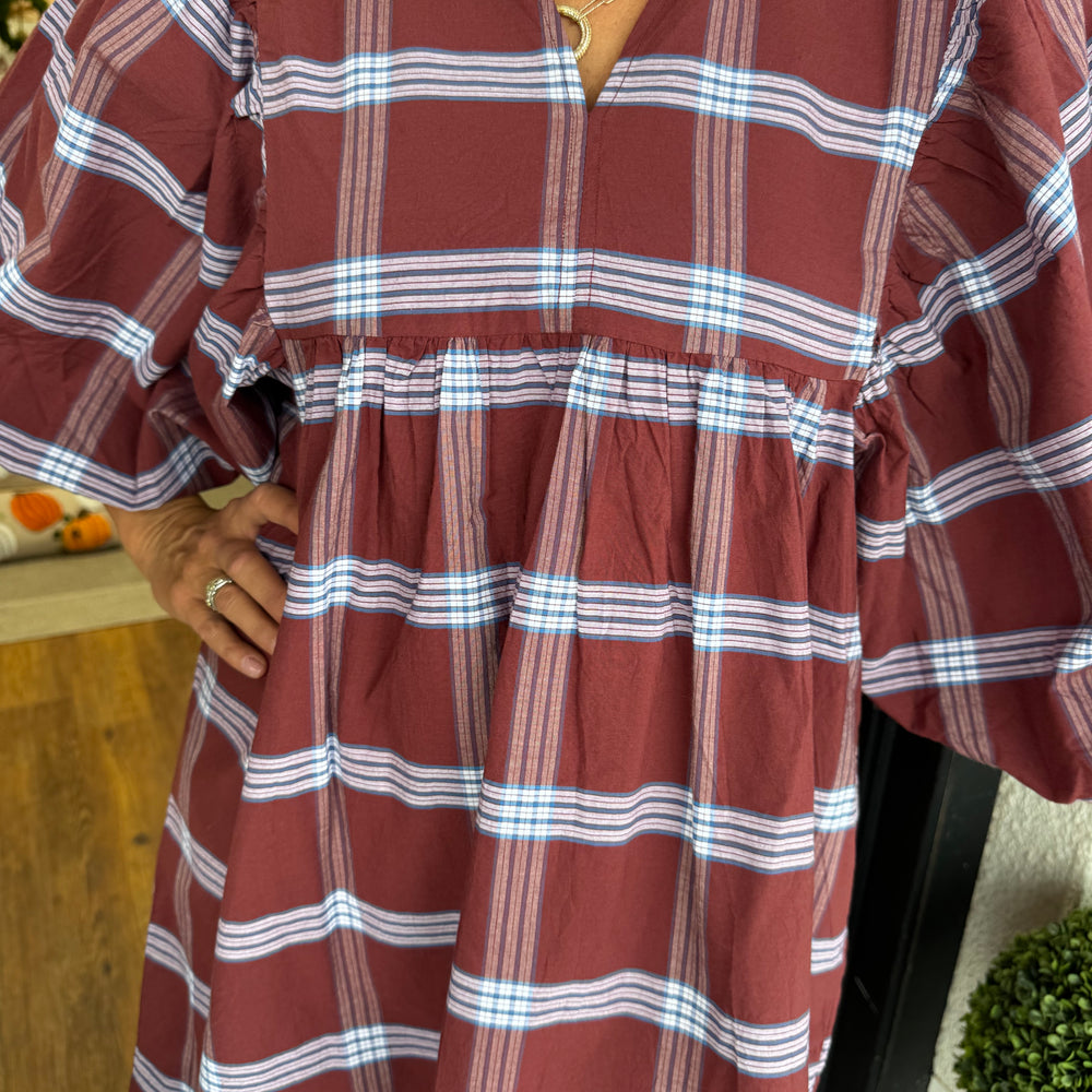 Shipley Dress - Brown