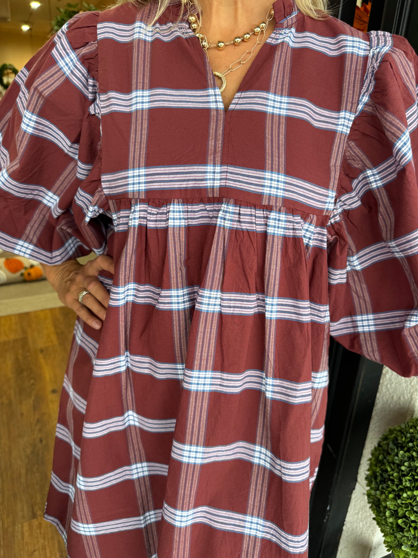 Shipley Dress - Brown