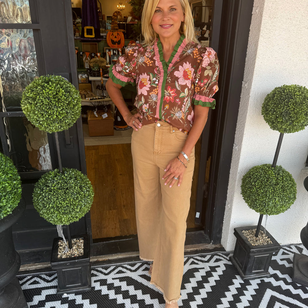 Christine Top - Brown
