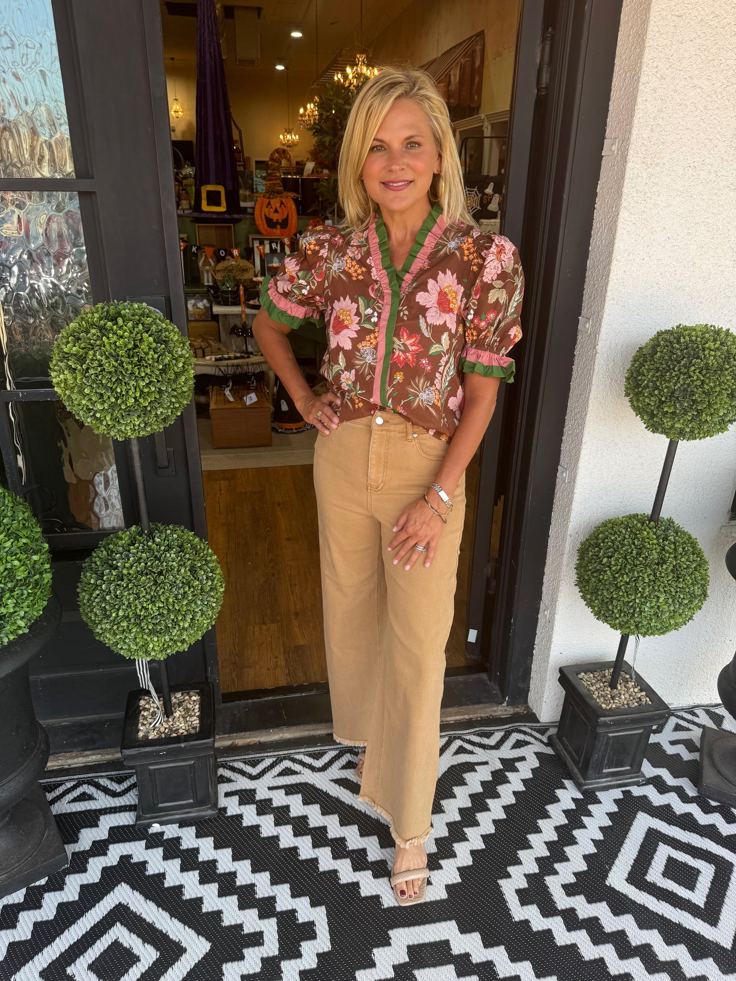Christine Top - Brown