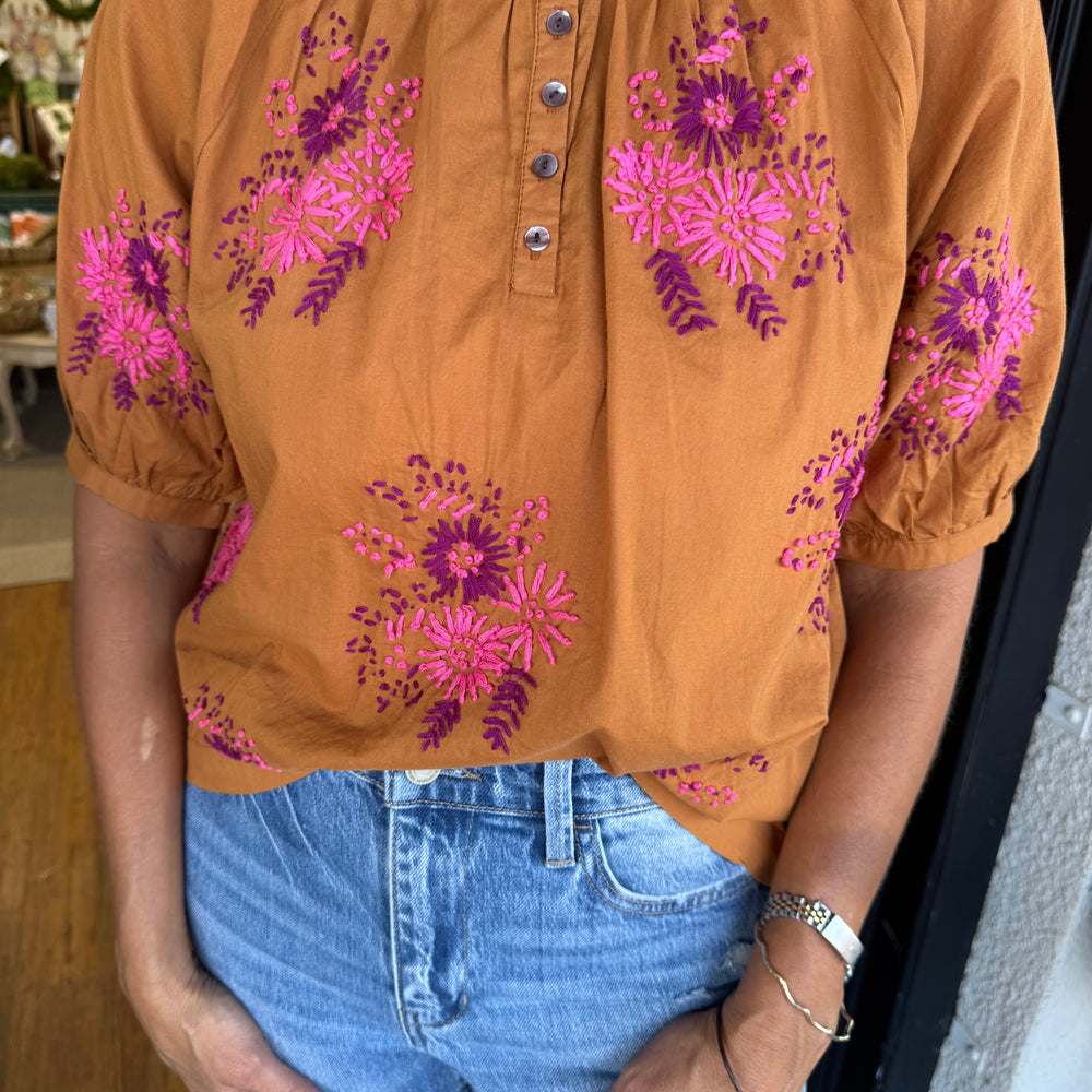 
                  
                    Sister Mary Nita Top - Copper
                  
                