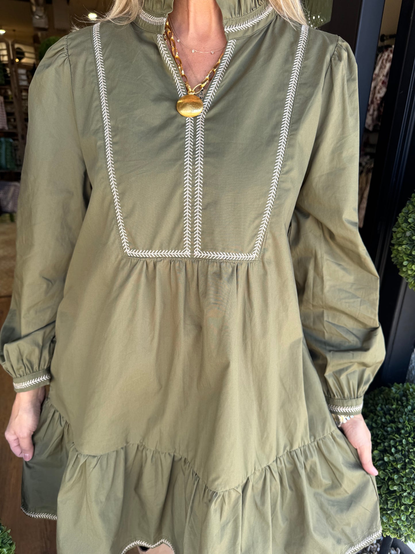 Camille Dress - Olive
