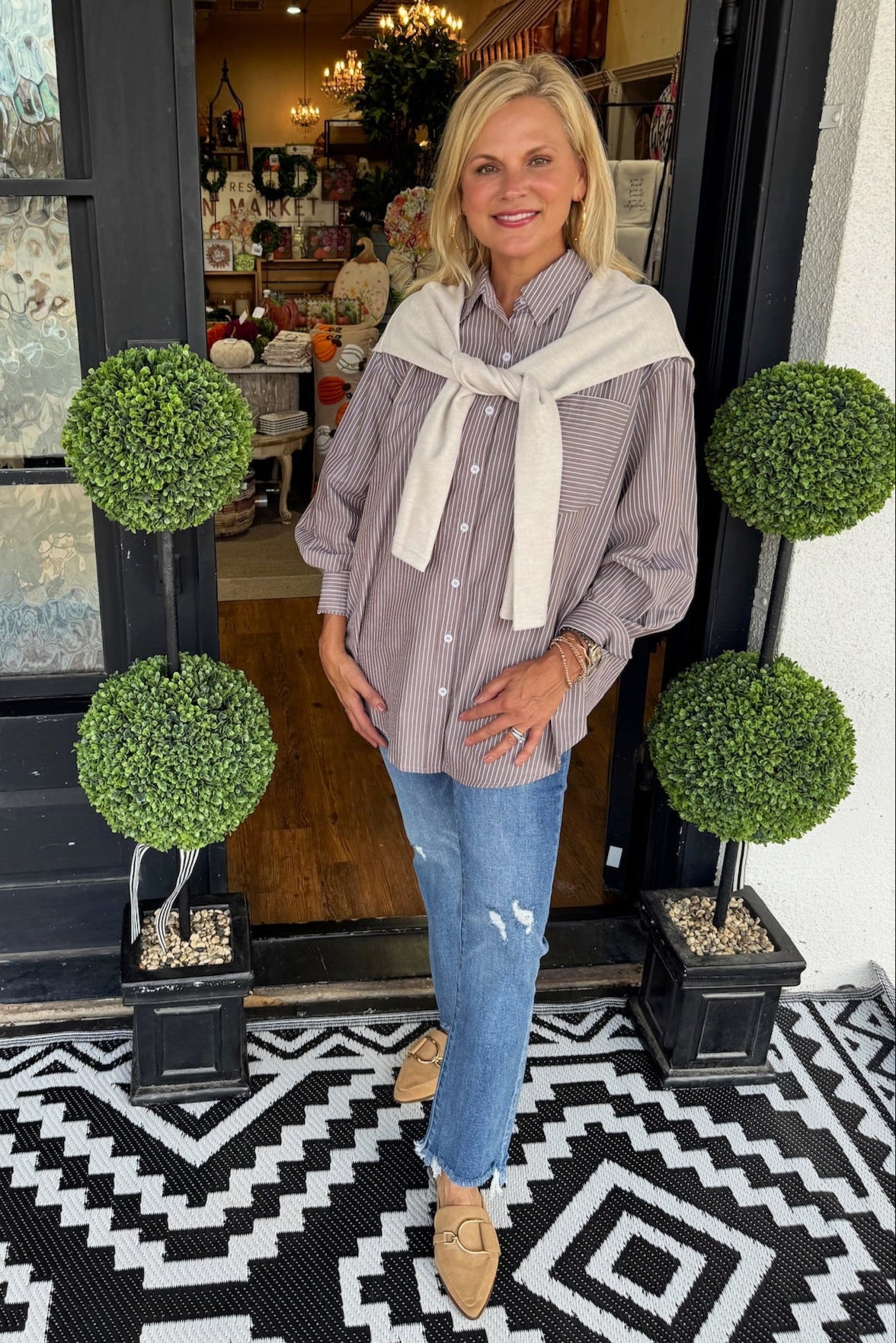 Reece Button Up Top