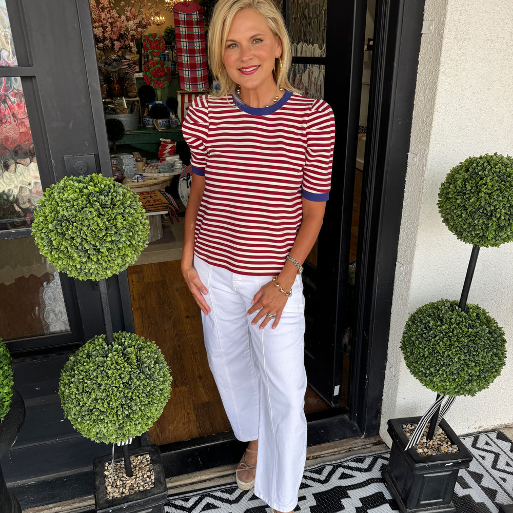 Rosanna Top- Wine