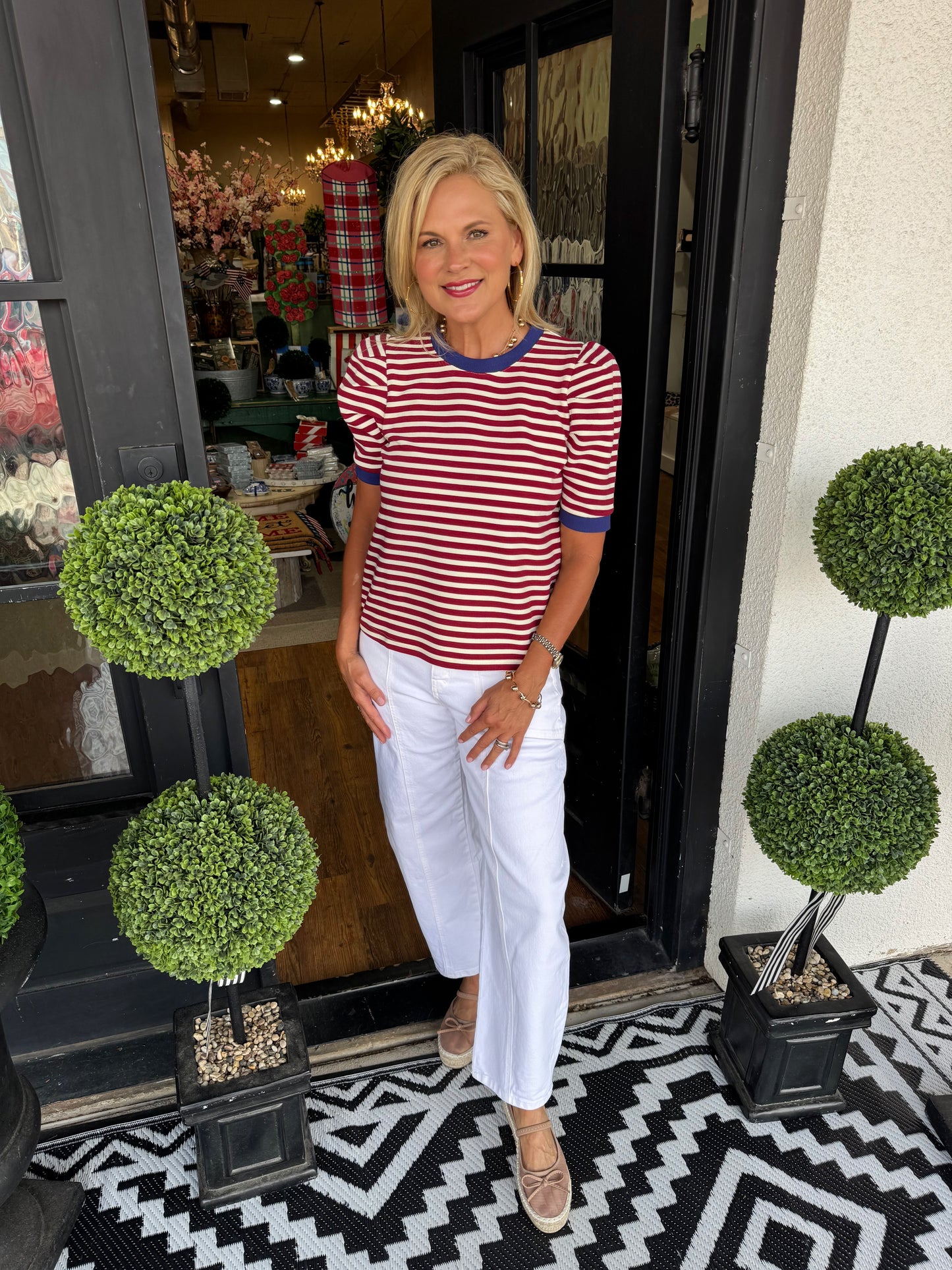 Rosanna Top- Wine
