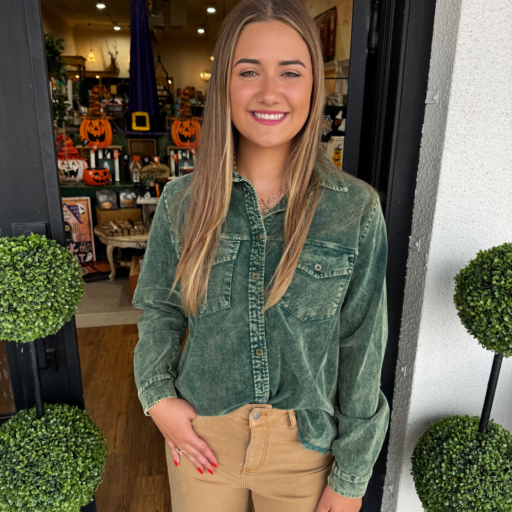 Lydia Top - Forest Green