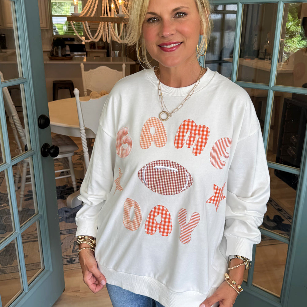 Stacey Crewneck Top - White