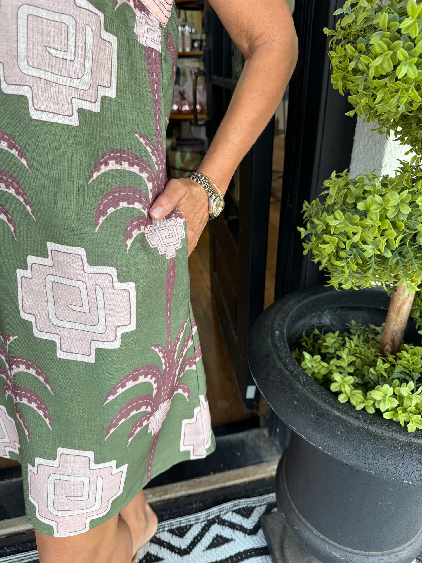 Gianna Dress - Olive