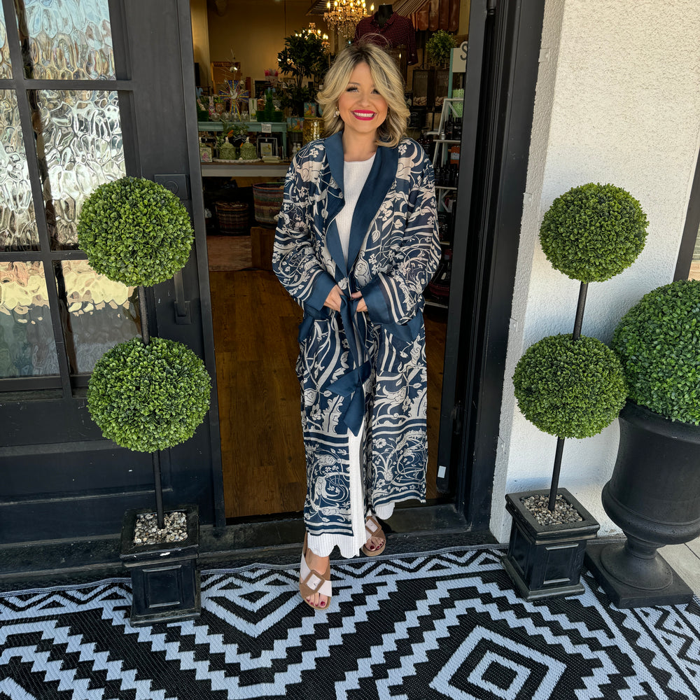 Jaipur Blue Print Robe