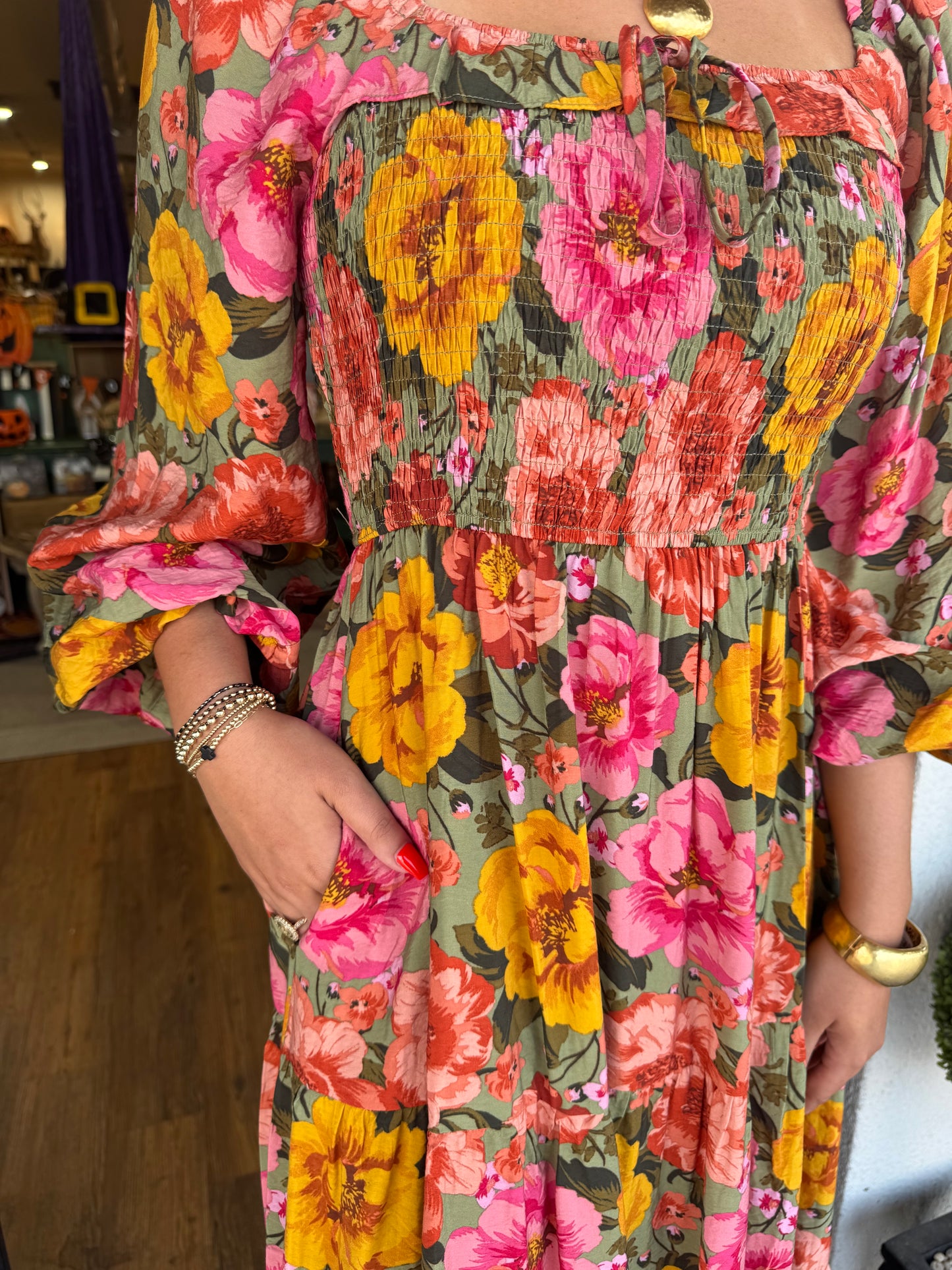Serafina Dress - Sage