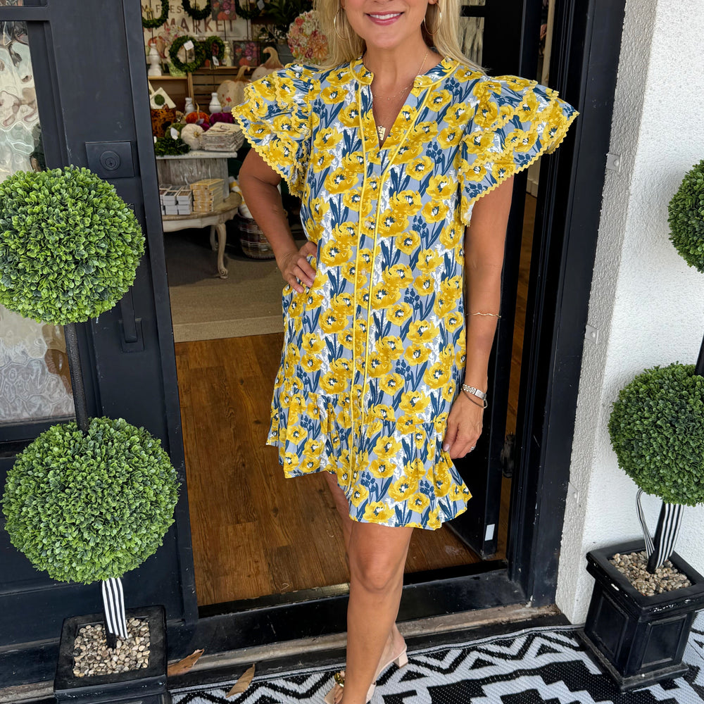 Brielle Dress - Yellow