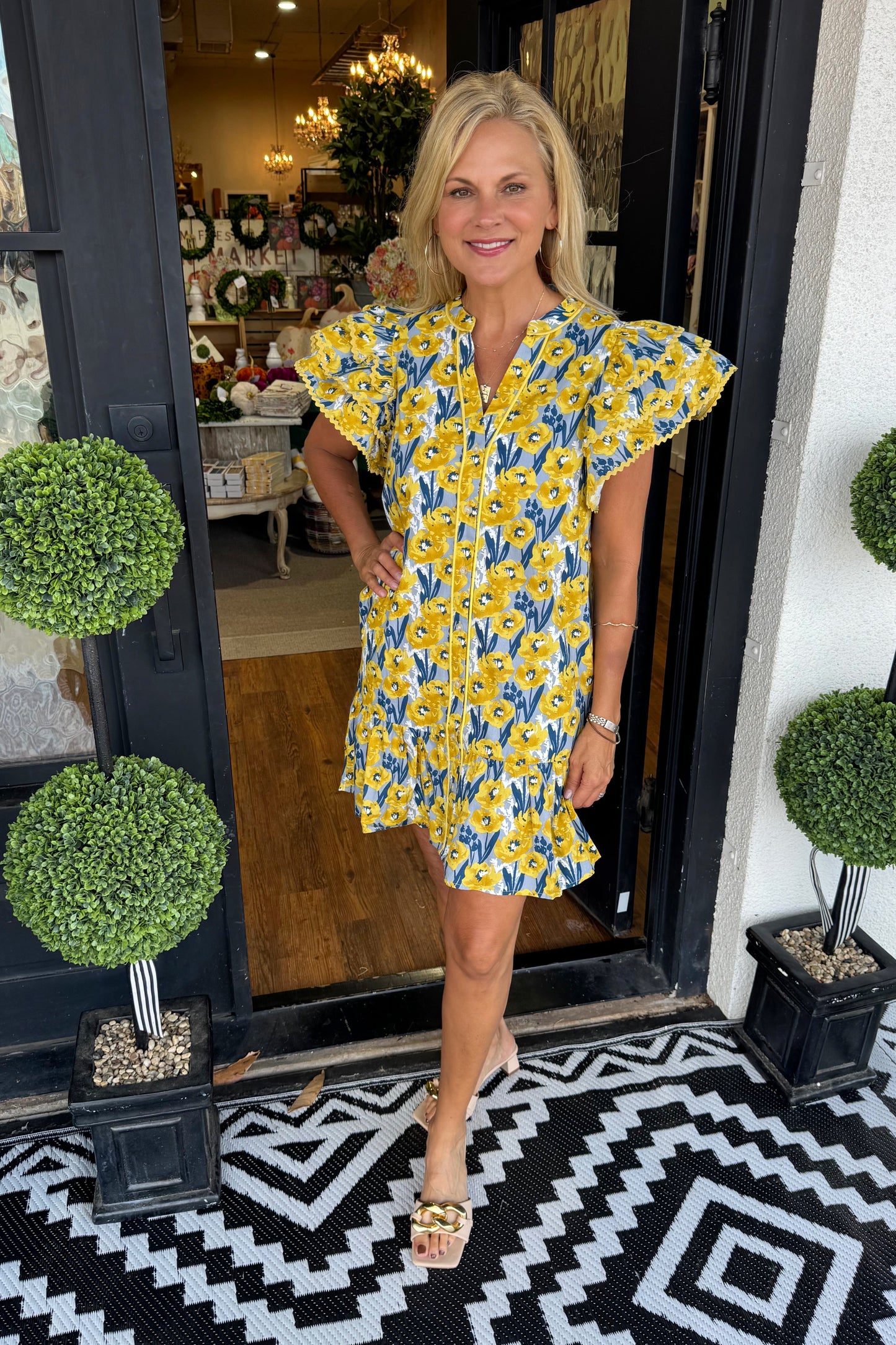 Brielle Dress - Yellow