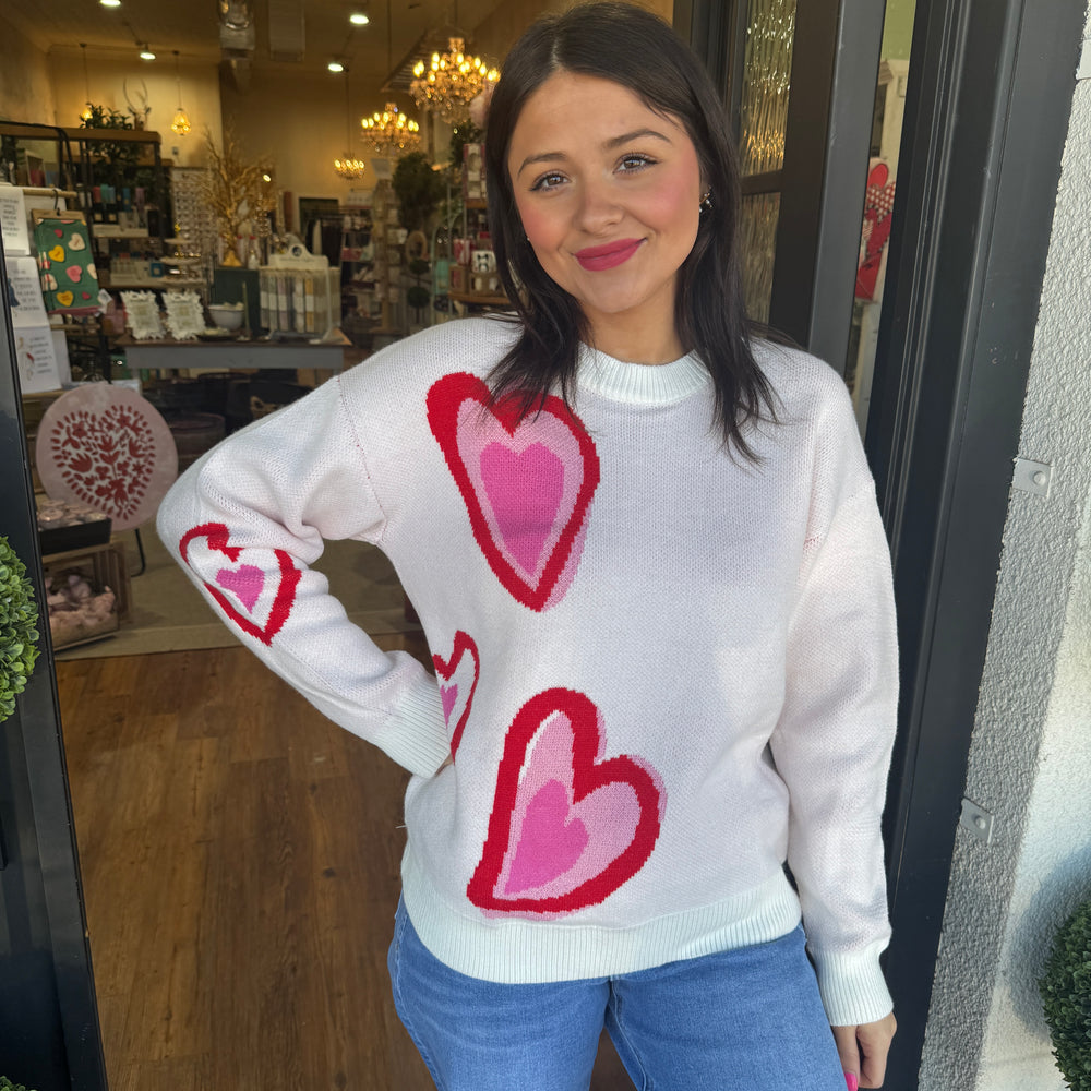 
                  
                    Imani Heart Knit Sweater
                  
                