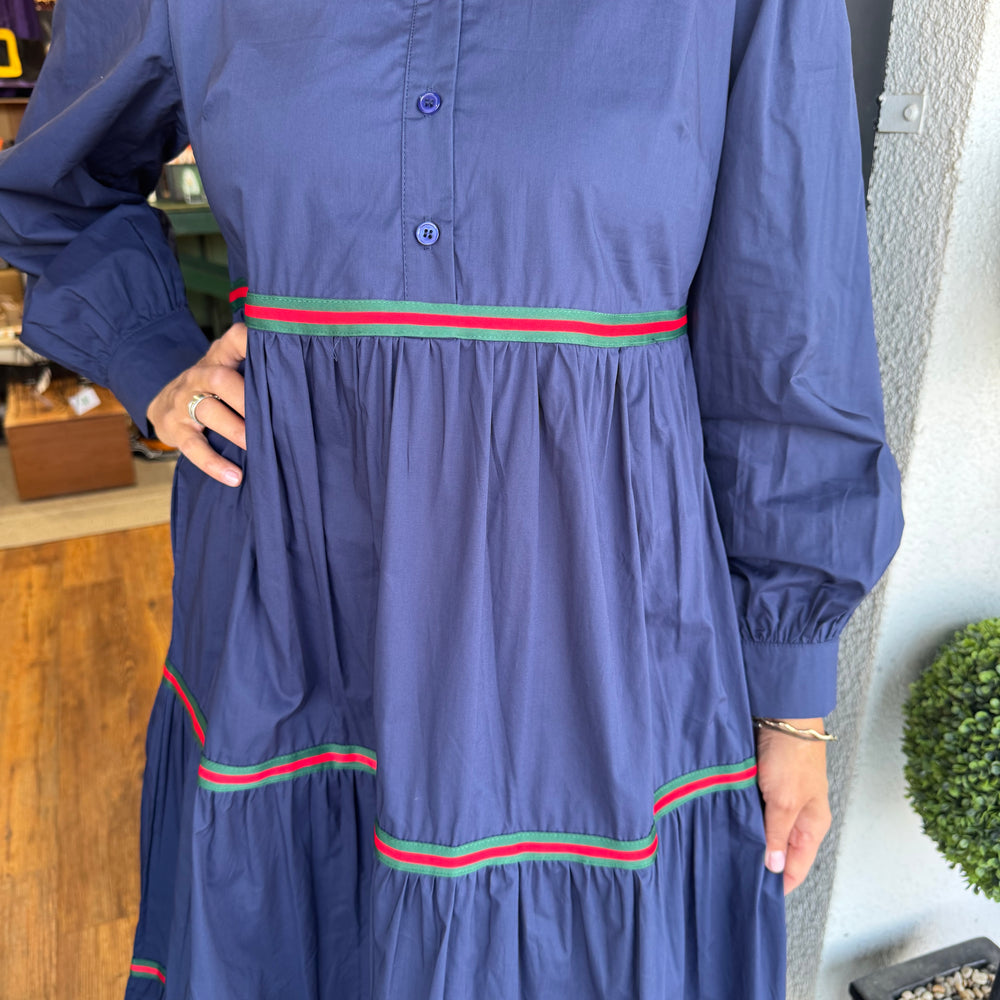 Caroline Dress - Navy