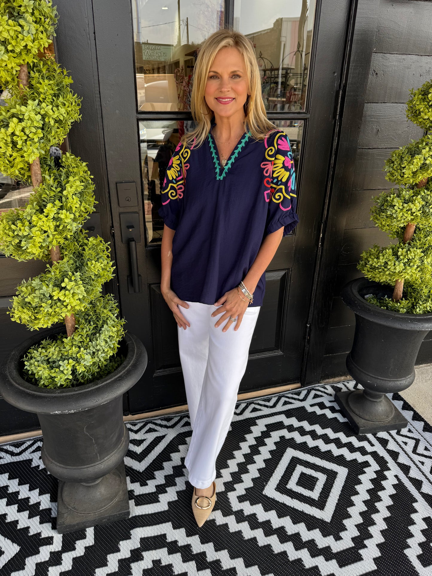 Raquel Top - Navy