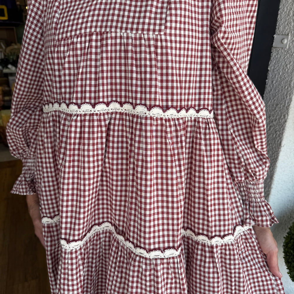 Paloma Dress - Burgundy