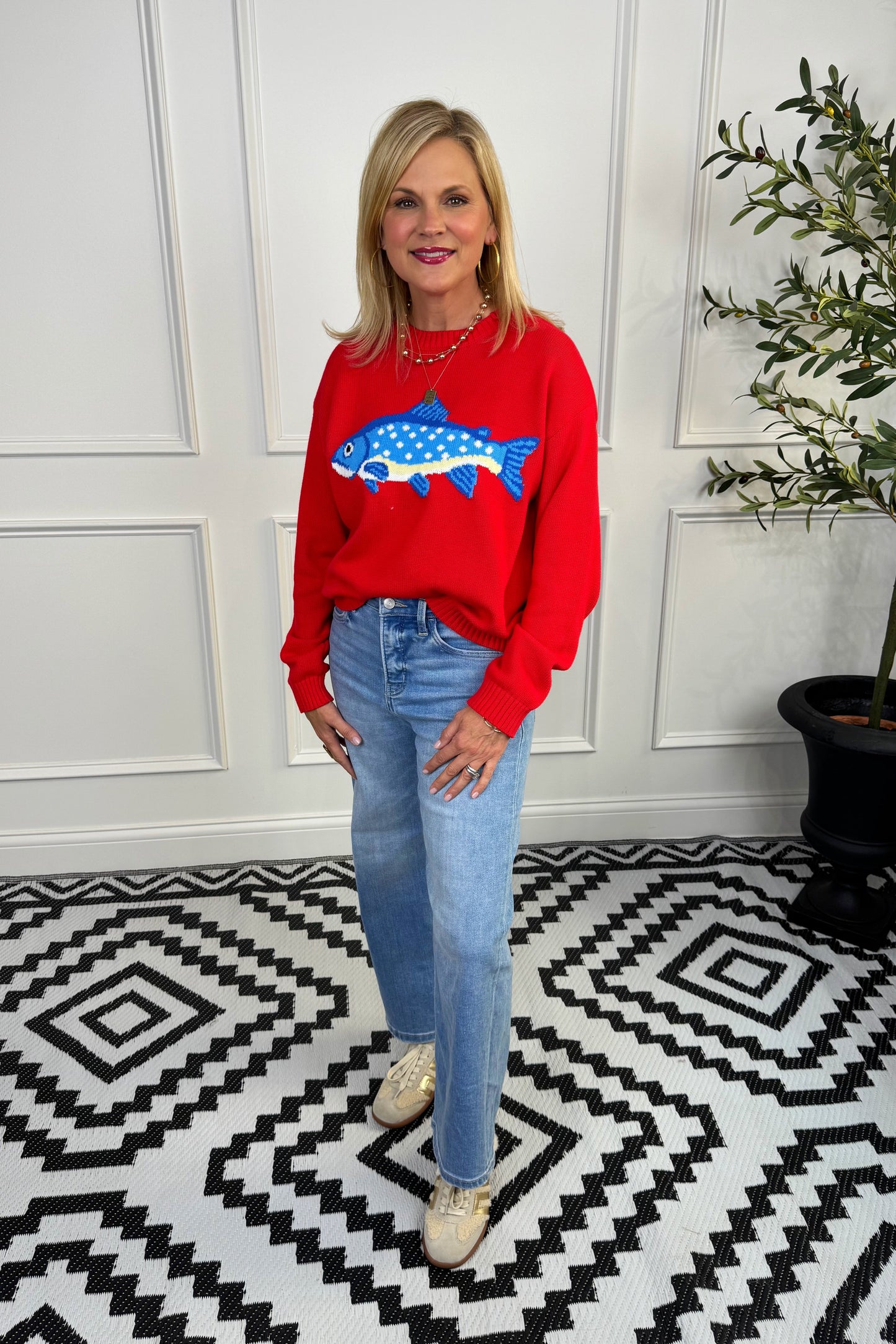 Pressley Sweater - Red