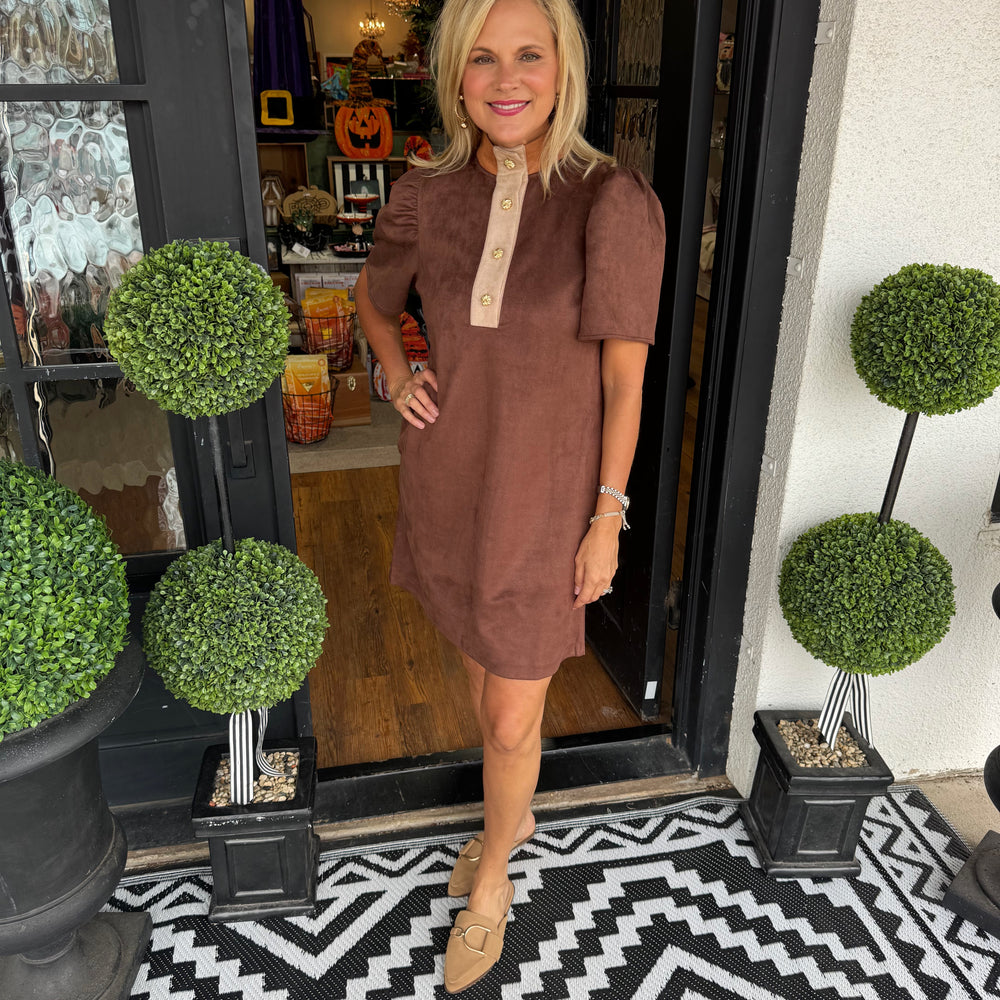 Mindy Dress - Brown