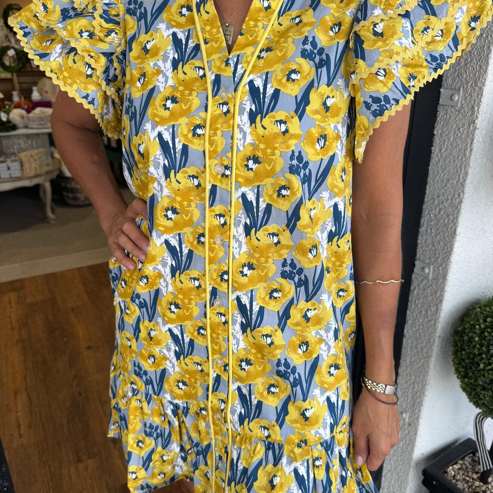 Brielle Dress - Yellow