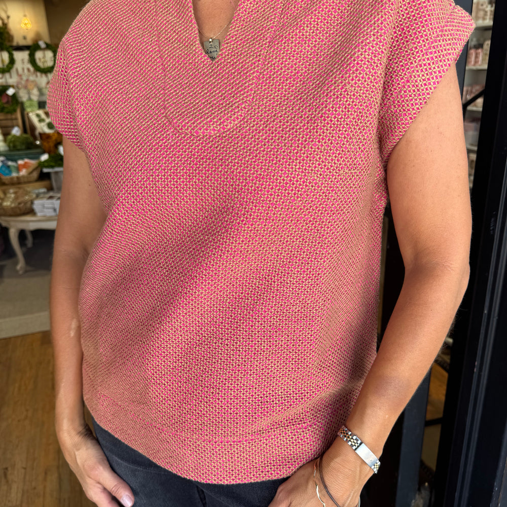 
                  
                    Ivy Jane Stitched Popover Top - Berry
                  
                