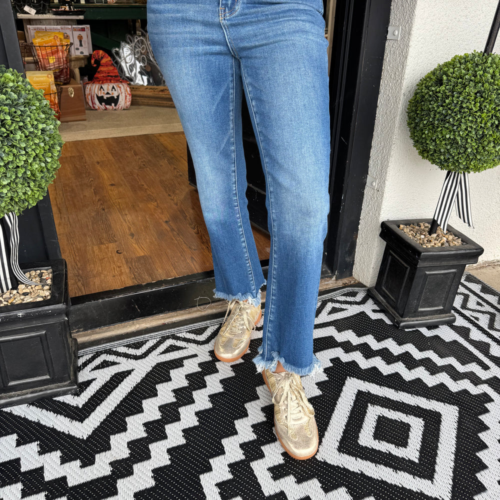 High Rise Kick Flare Jean - Divine