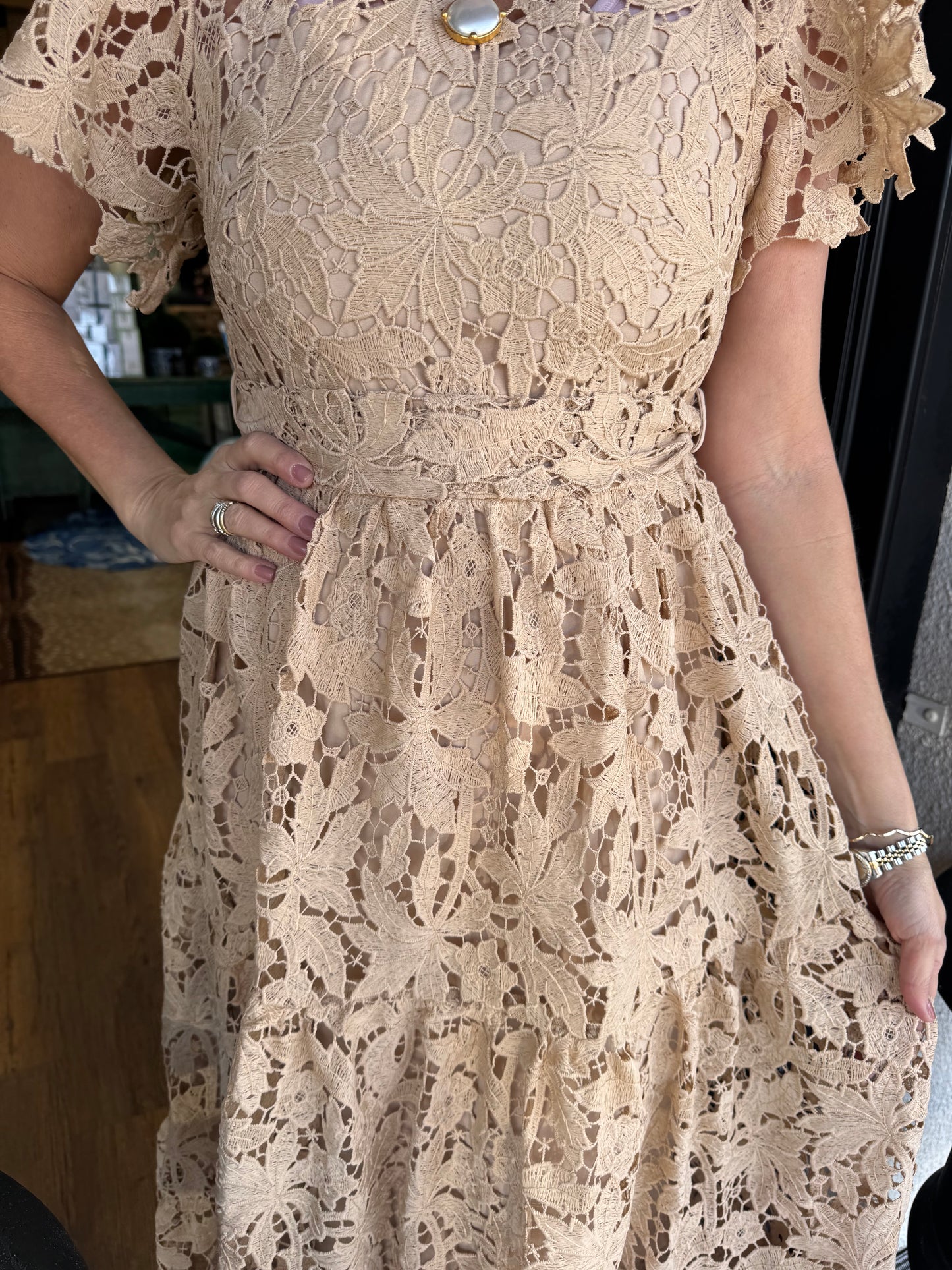 Daphne Dress - Cream