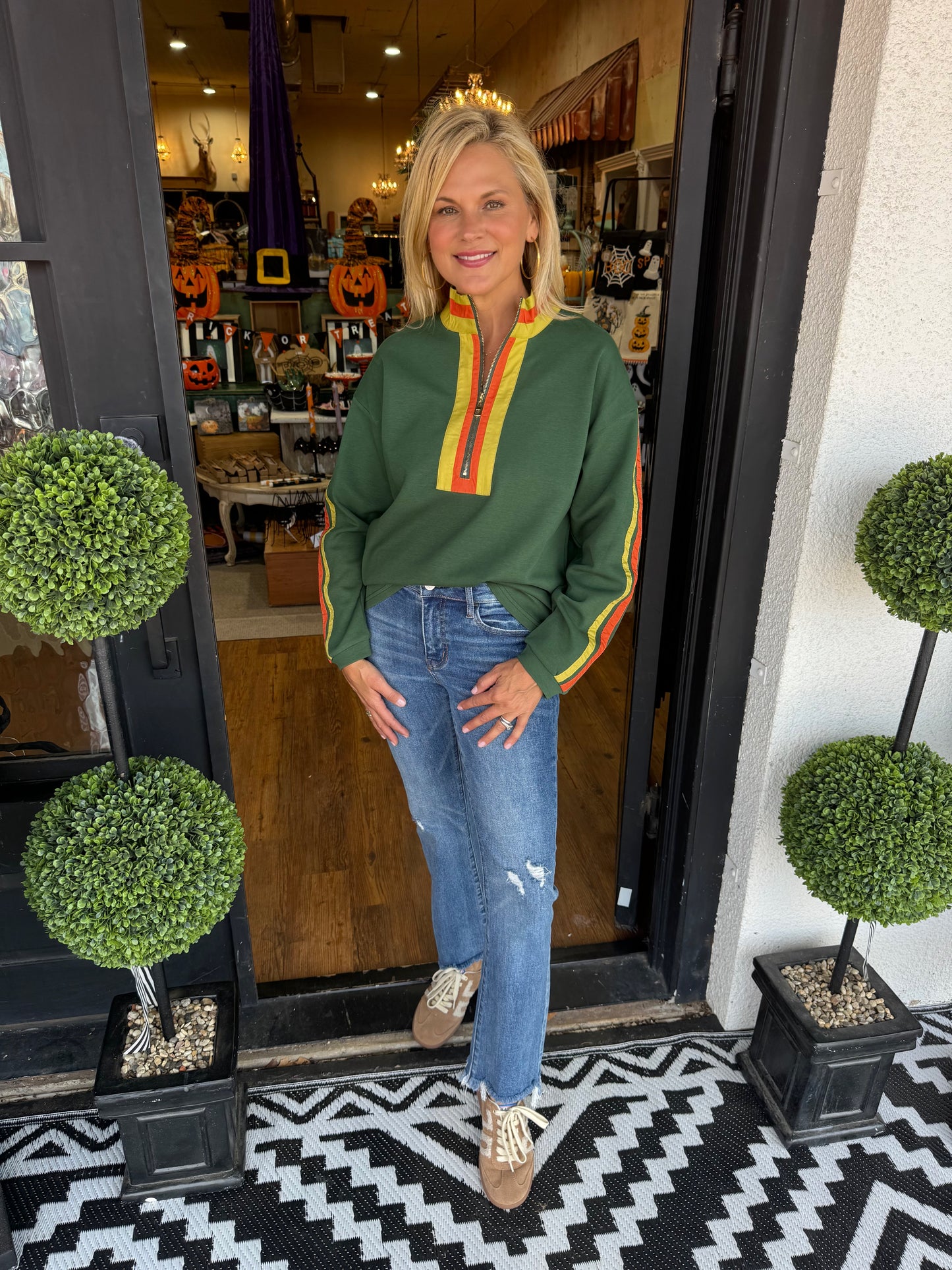Maddie Top - Hunter Green