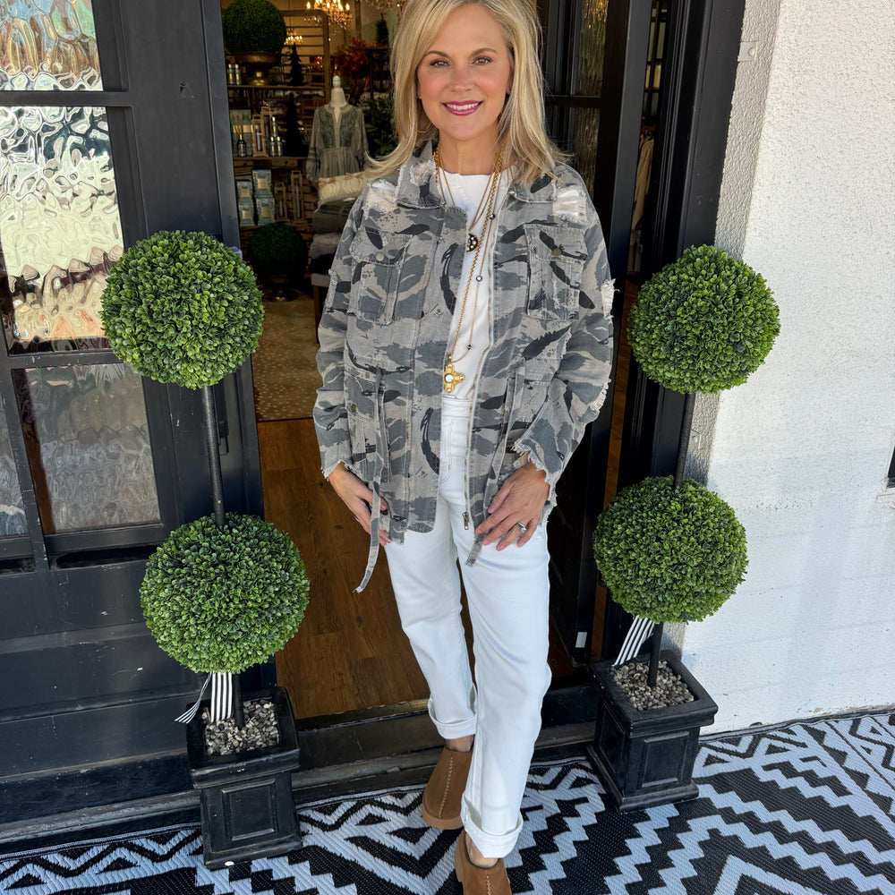 Alexis Jacket - Vintage Camo