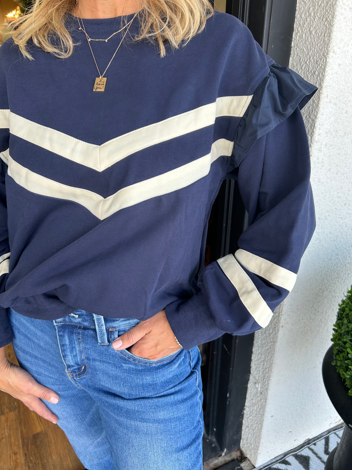 Miranda Stripe Sweatshirt