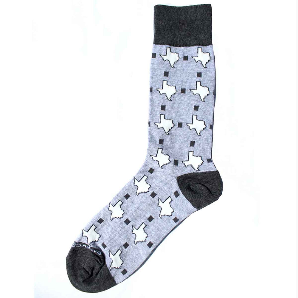 Men's Texas Pride Gray Socks