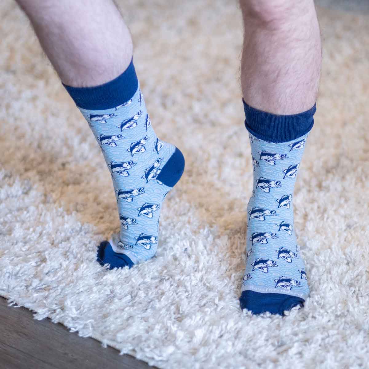 Men's Fishing Blue Socks
