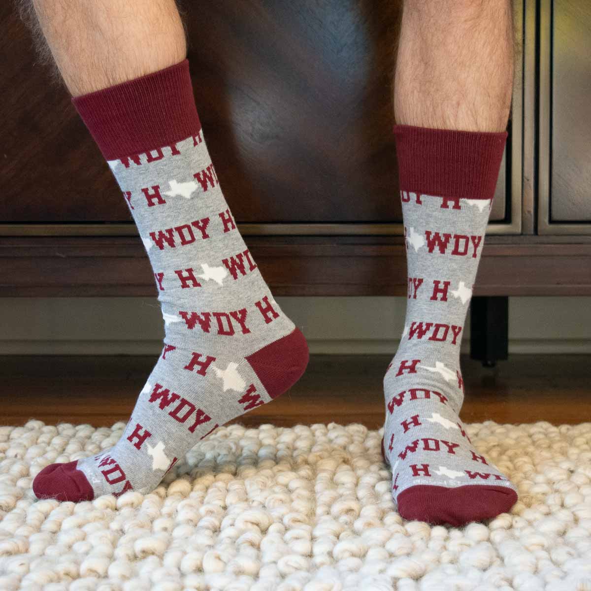 Men's Howdy Gray Socks