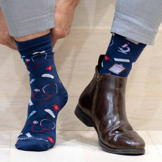Men's Medical Navy Socks