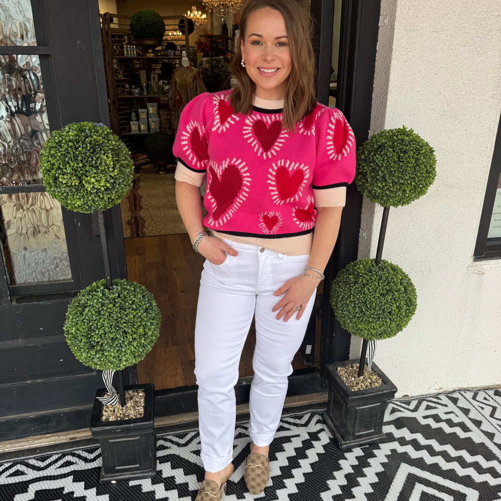 Greta Sweater - Hot Pink