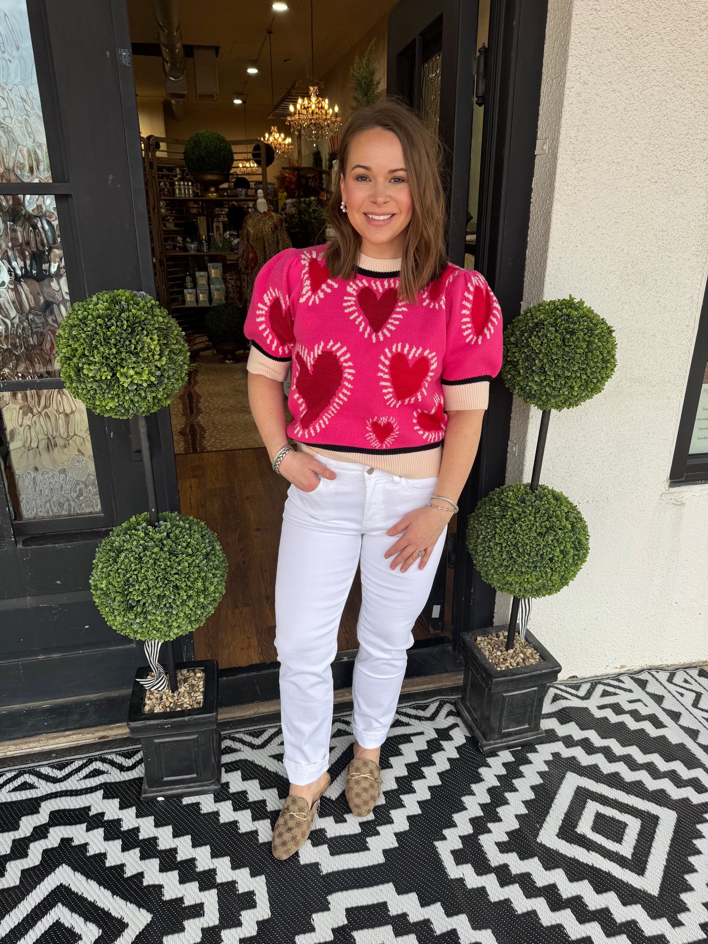 Greta Sweater - Hot Pink