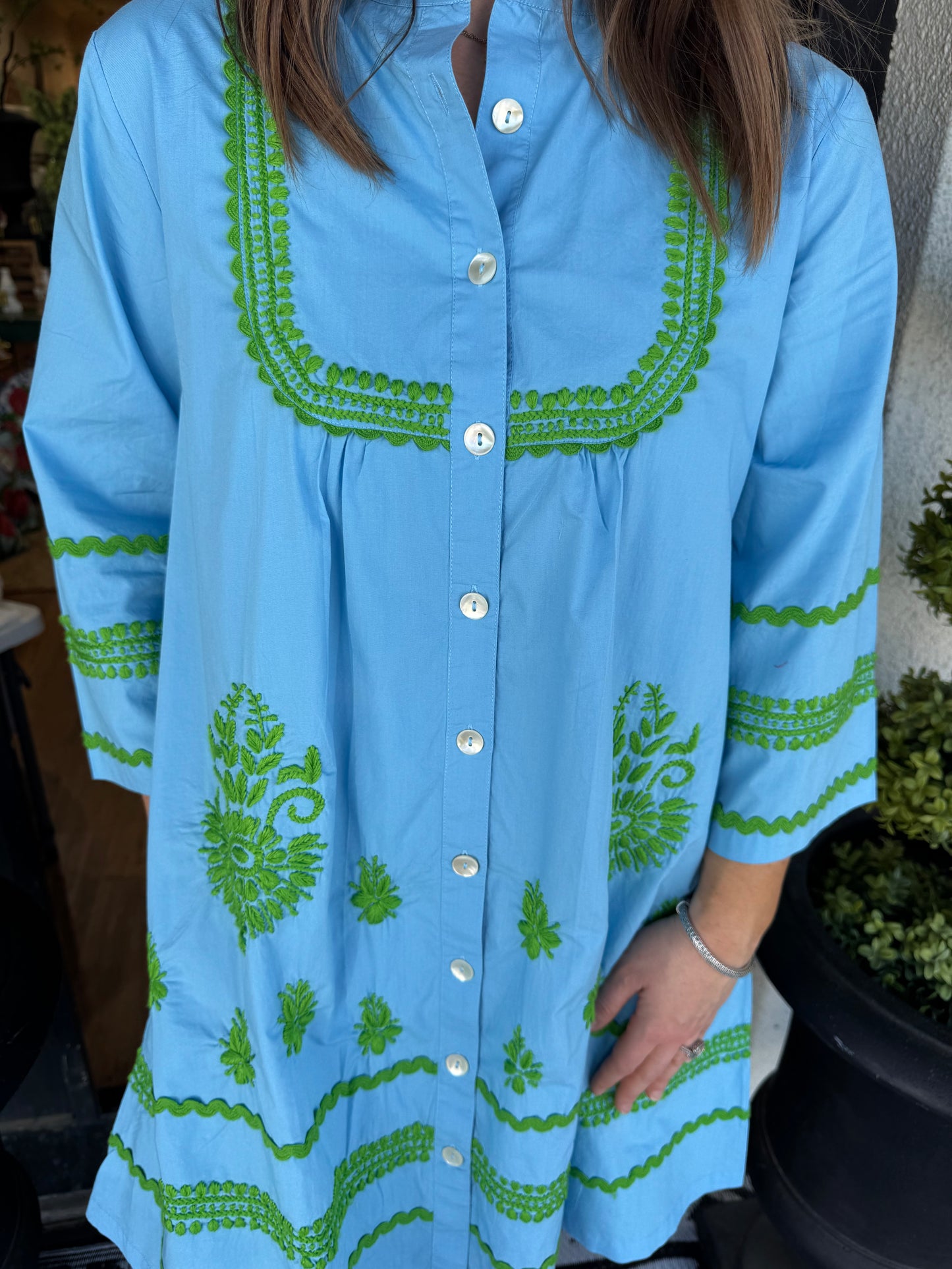 Uncle Frank Medallion Embroidered Dress Uncle Frank Medallion Embroidered Dress