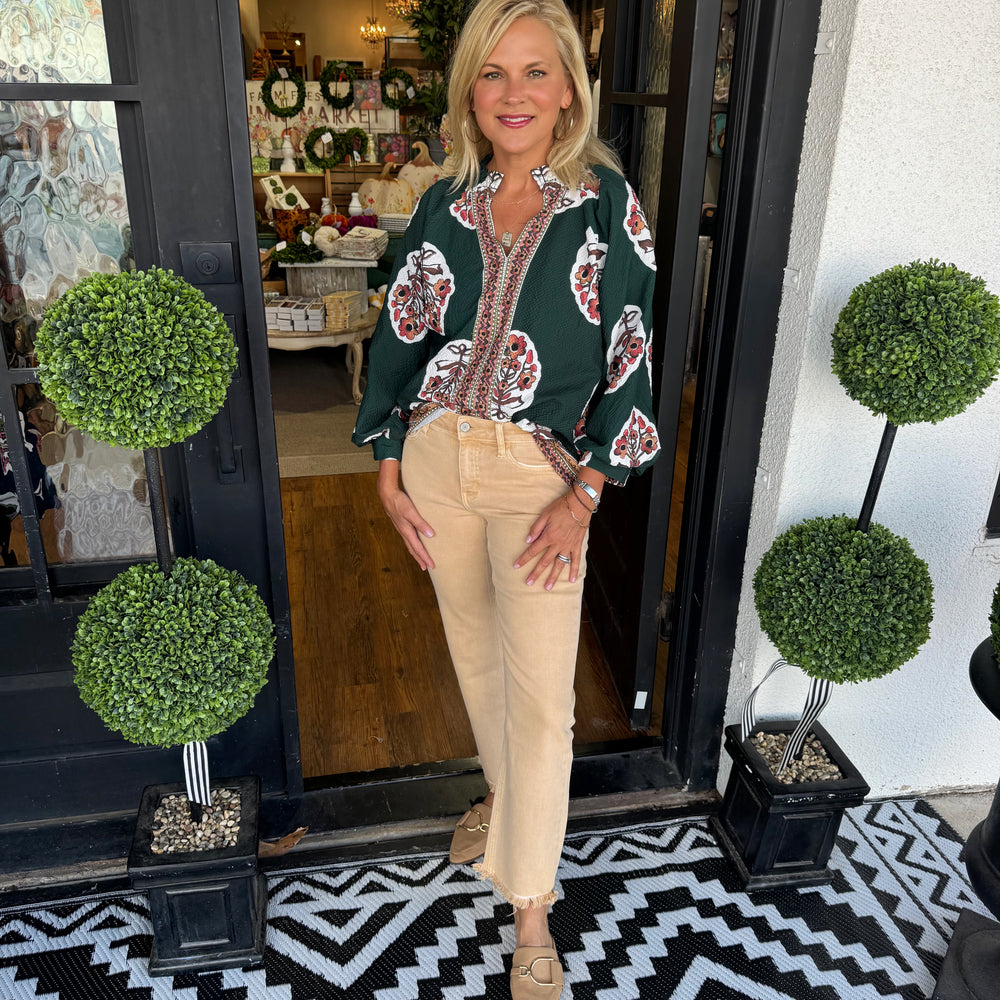 Susan Top - Forest Green