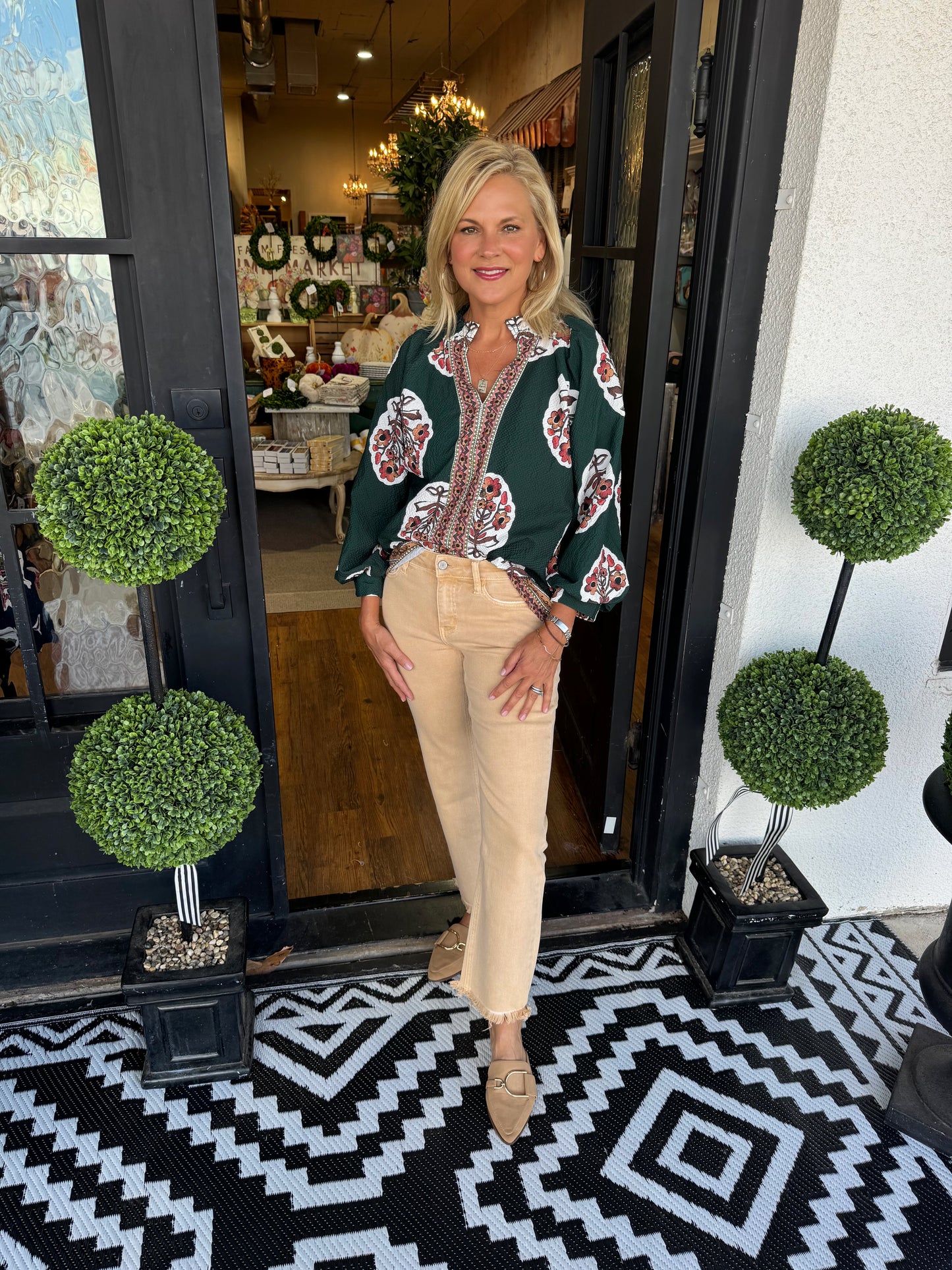 Susan Top - Forest Green