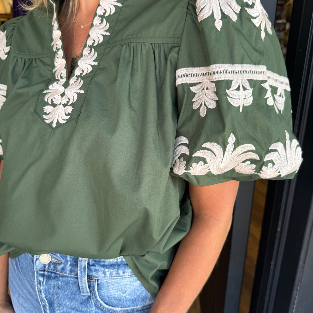 
                  
                    Savannah Top - Dark Green
                  
                