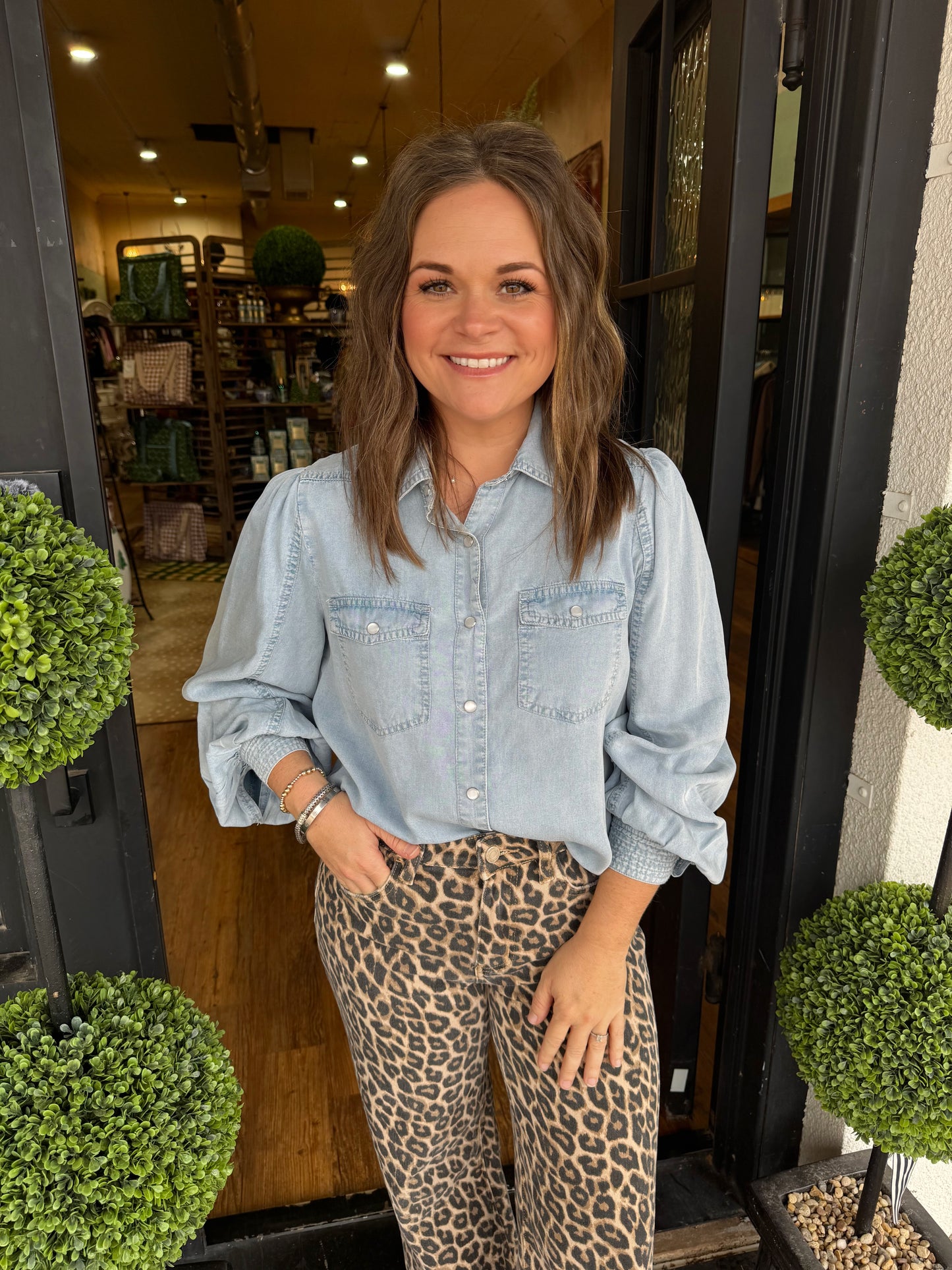 Kami Top - Light Denim