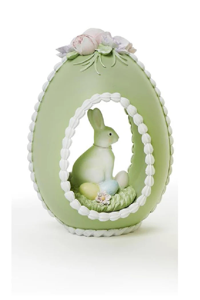 Easter Sugar Egg with Bunny Decor