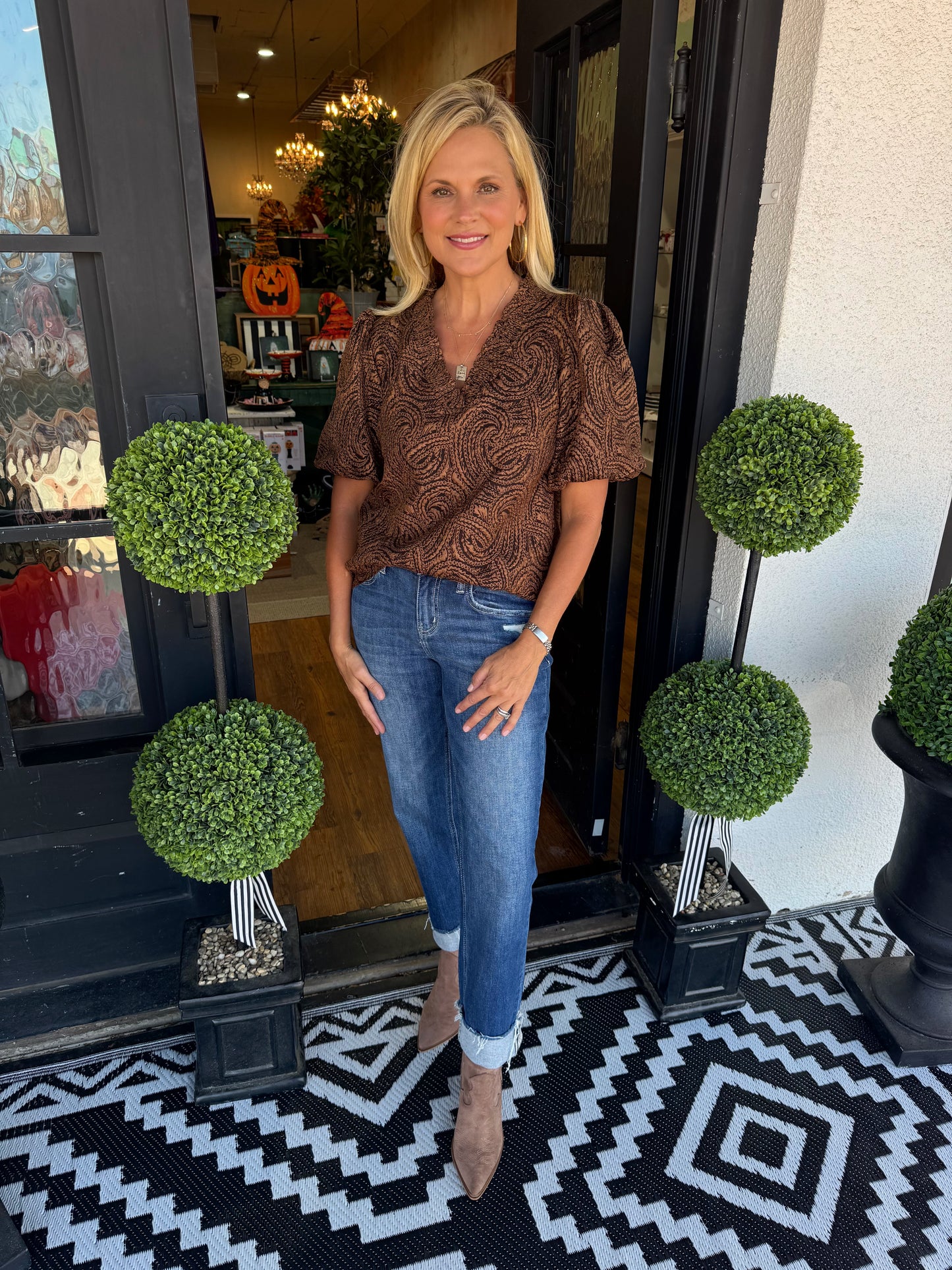 Rebecca Top - Brown