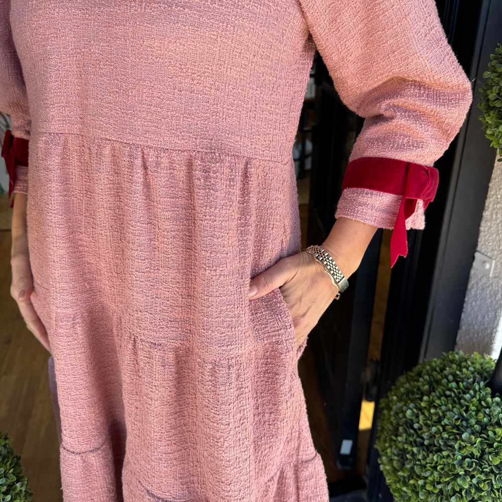 
                  
                    Ivy Jane Tiered Knit Dress W/ Bow
                  
                