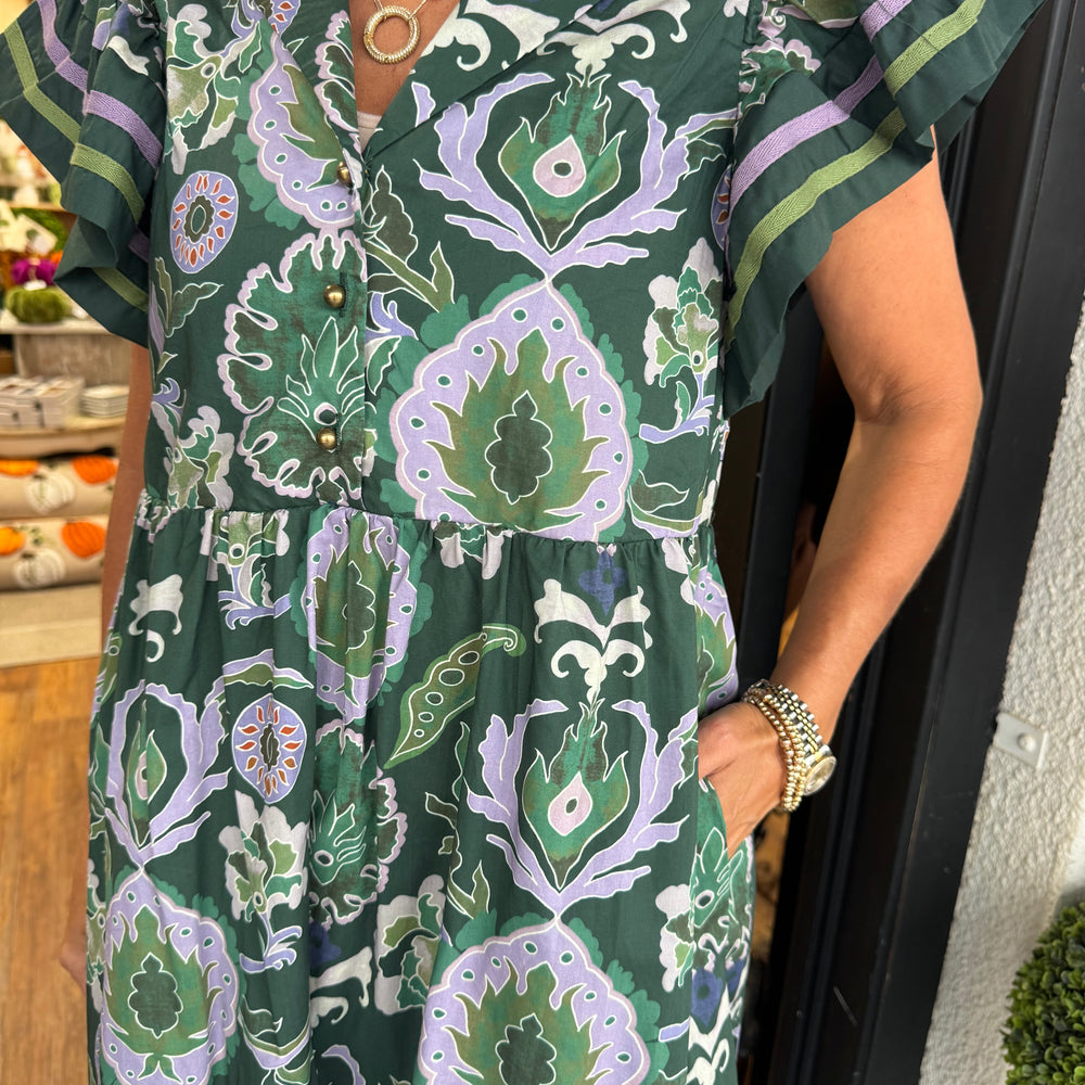 Marcelline Dress - Green