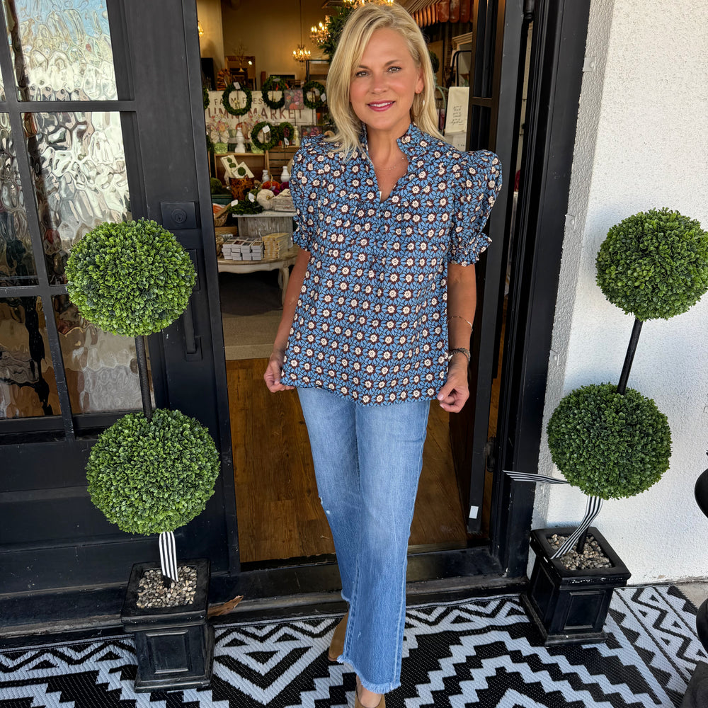 Juliette Top-Chambray